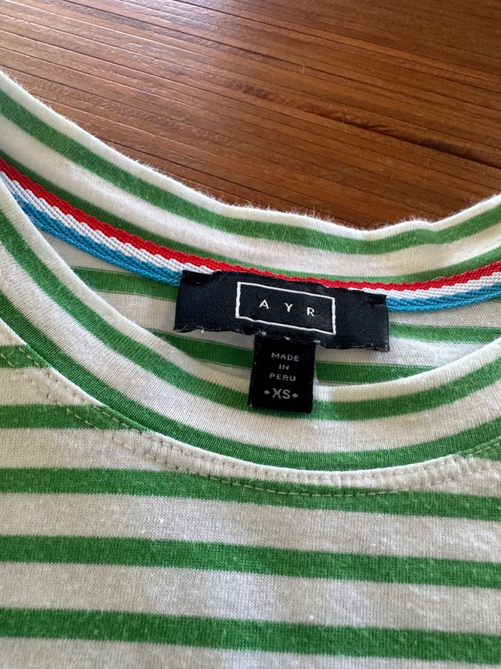 AYR French Fry Tee Striped Green - XS - Picture 2 of 9